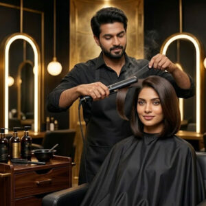 Silk Press Iron Finish - (Short)